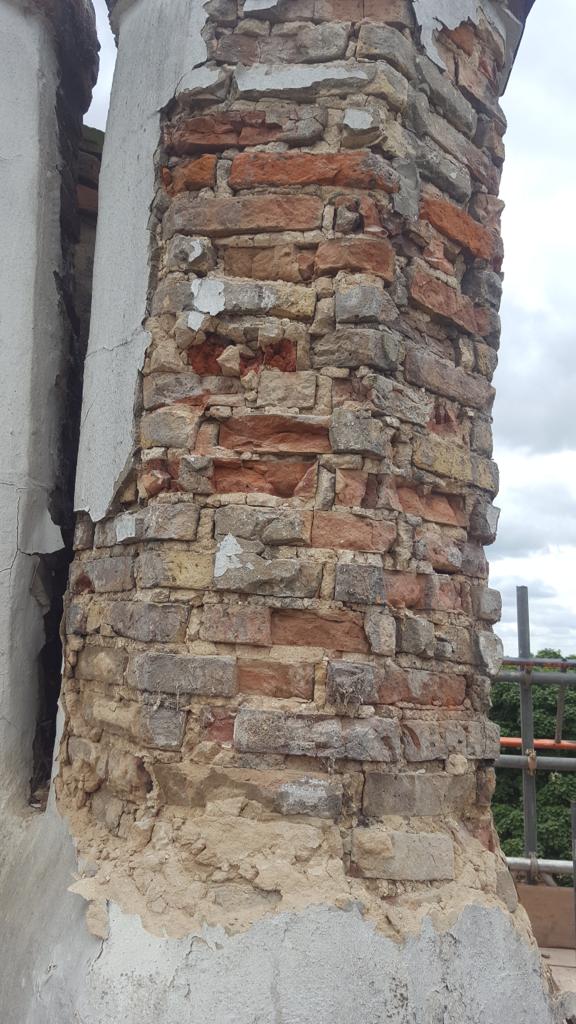 chimney before